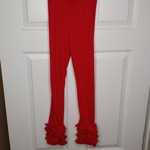 Kids leggings with ruffles
